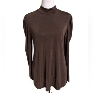 IMAN Shimmering Brown Women's Blouse